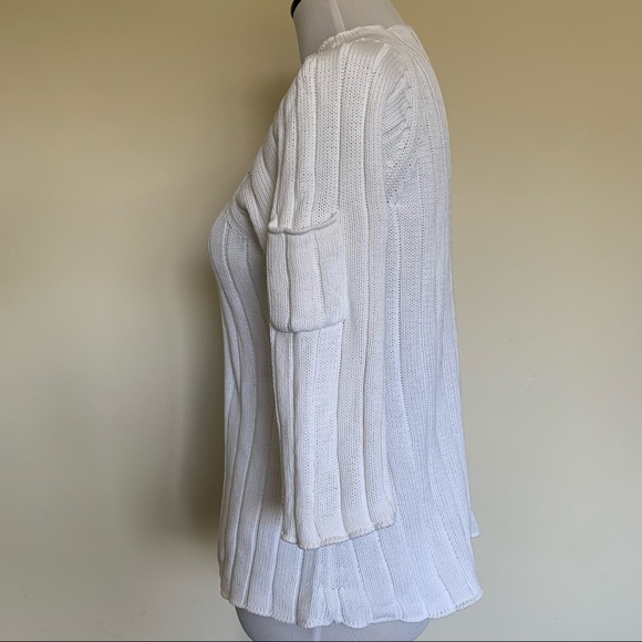 Halogen three quarter length sleeve sweater. - Picture 9 of 11